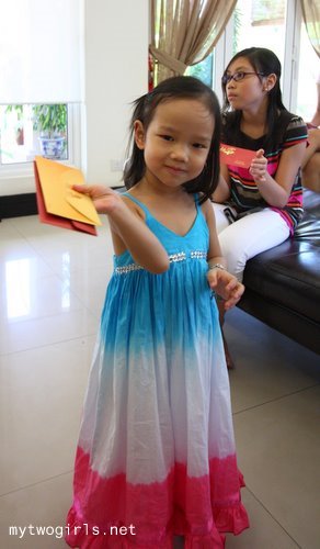 Zaria with her ang pow